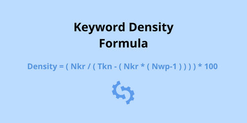 keyworddichtheid formule